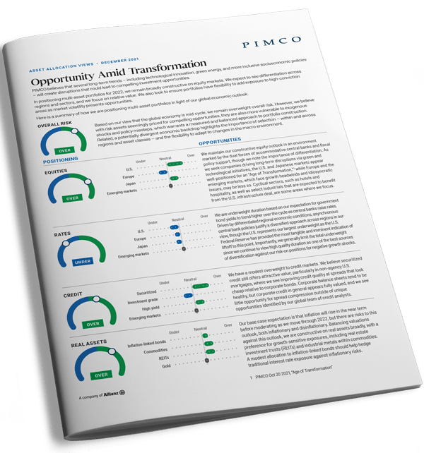 Asset Allocation Outlook handout cover