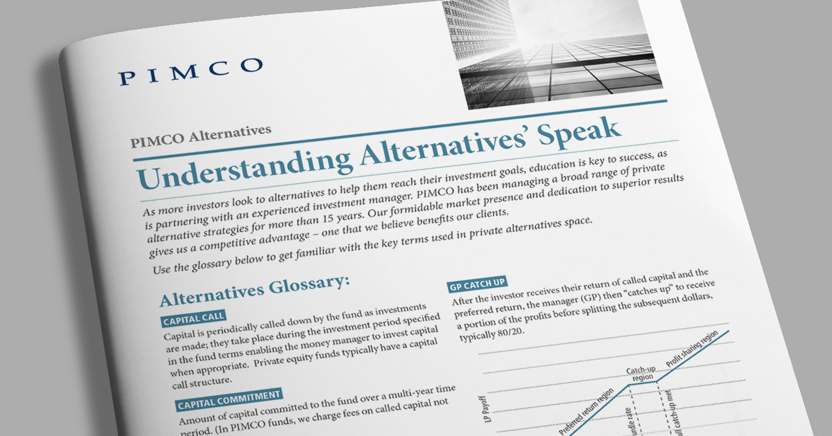 Understanding Alternatives' | PIMCO